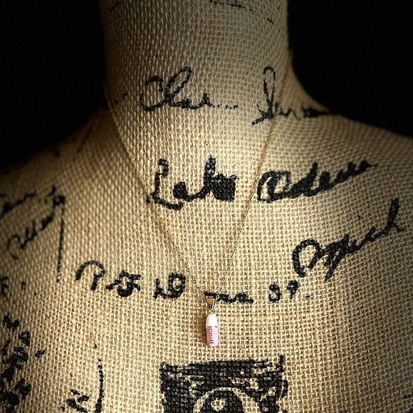 Pink Chill Pill Necklace - Picture 4 of 5